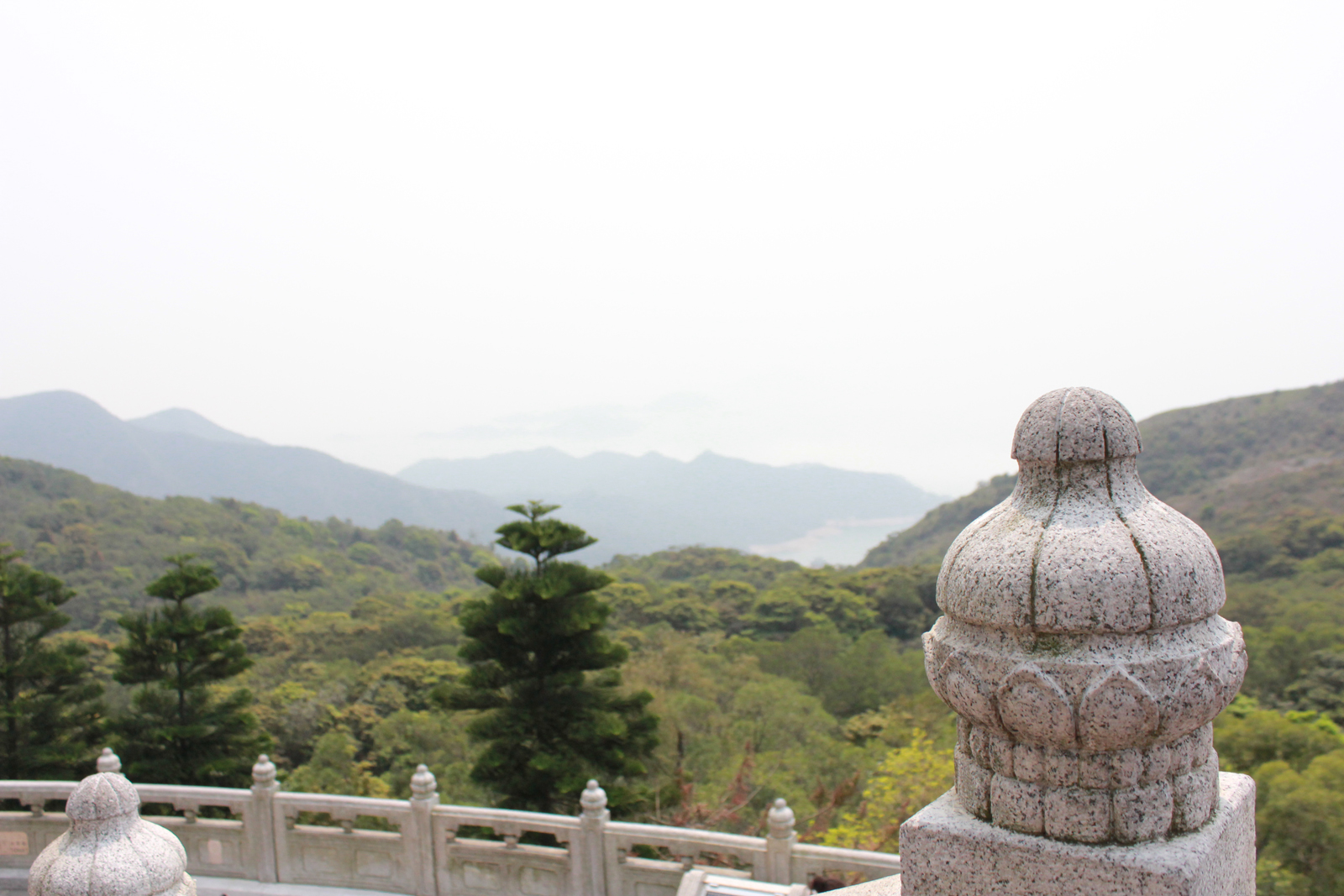 This was taken from the side of the Buddha looking out into the open. Doesn't it look so serene?