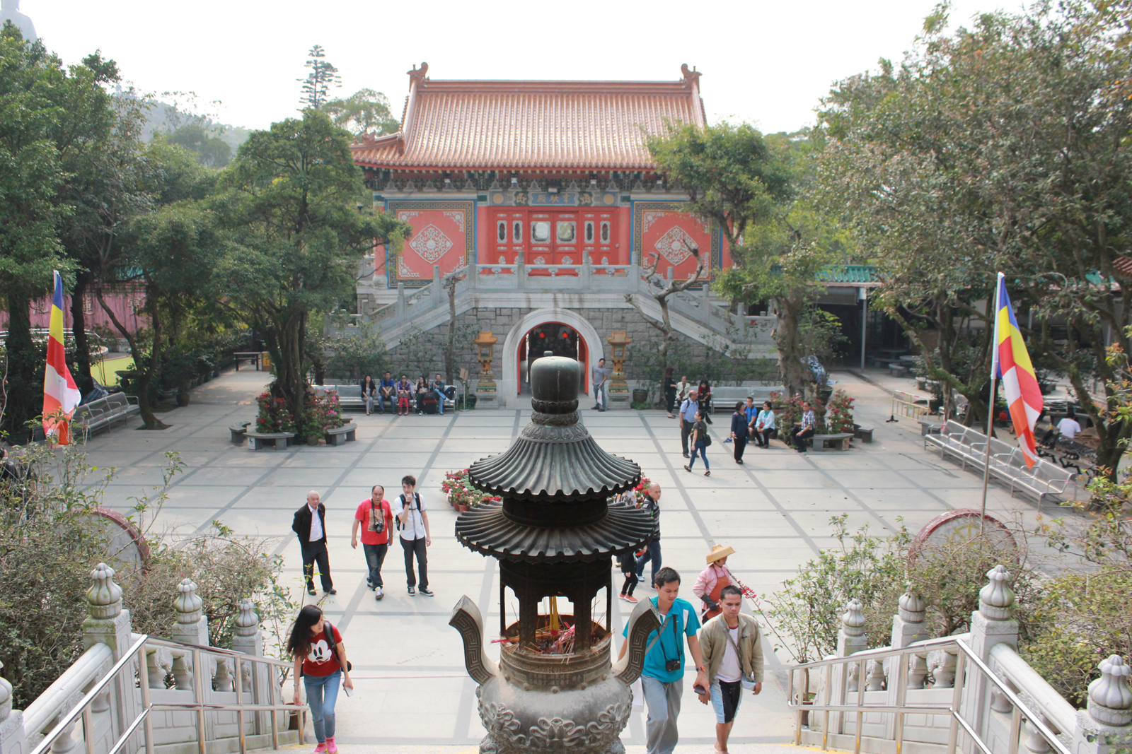 The view from the top of the steps of the temple in the previous picture.