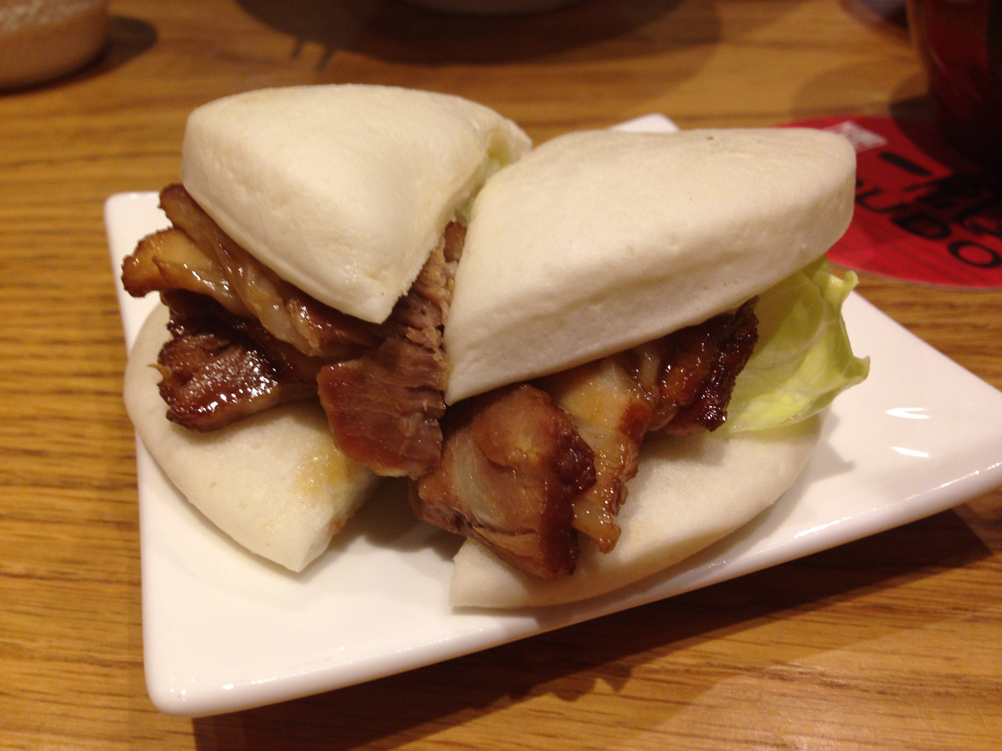We ordered a popular appetizer from the NY location: Roasted Pork Buns! They were a great way to start the meal!