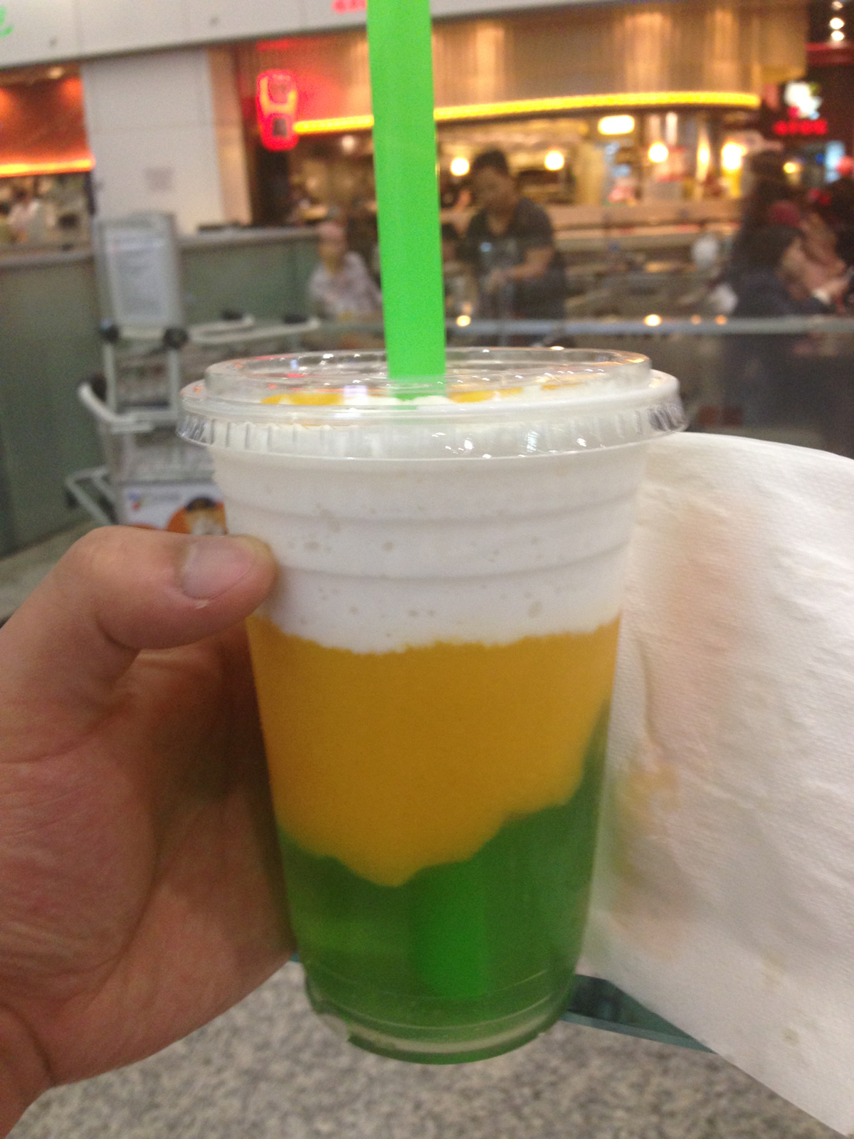 This was my favorite. It had coconut, mango, and aloe jelly. So good!