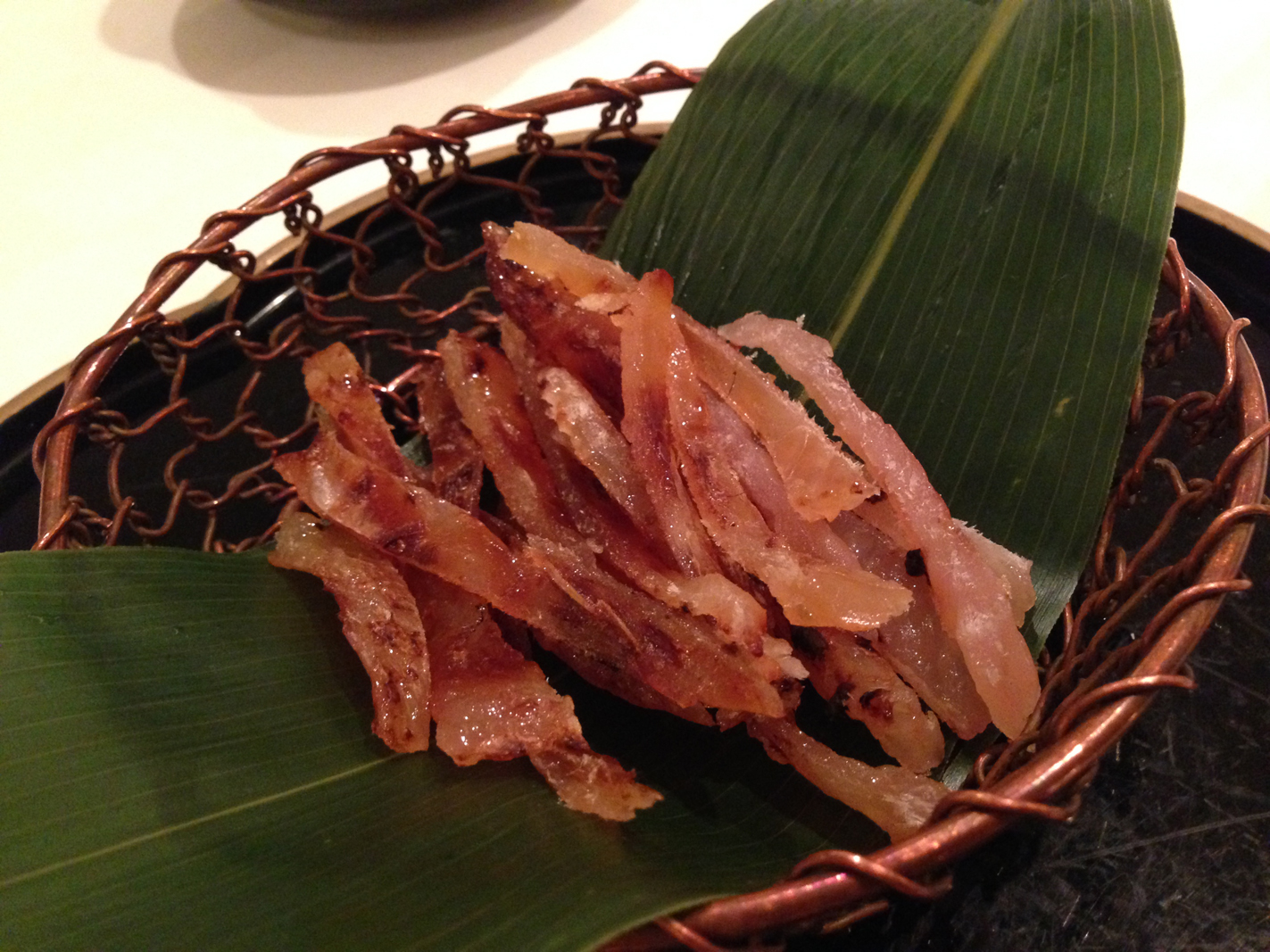 Dried puffer fish jerky - It was really tasty! Couldn't get enough of it!