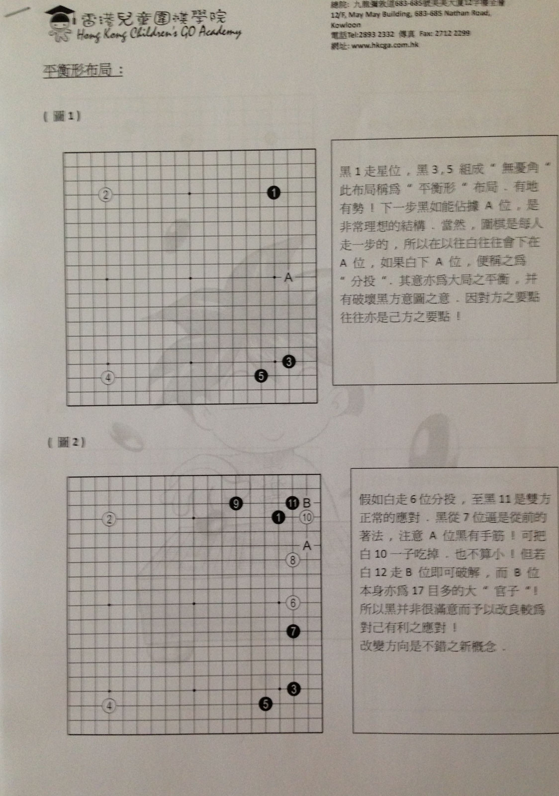 And a handout that Shiu Lao Shi created on the opening.