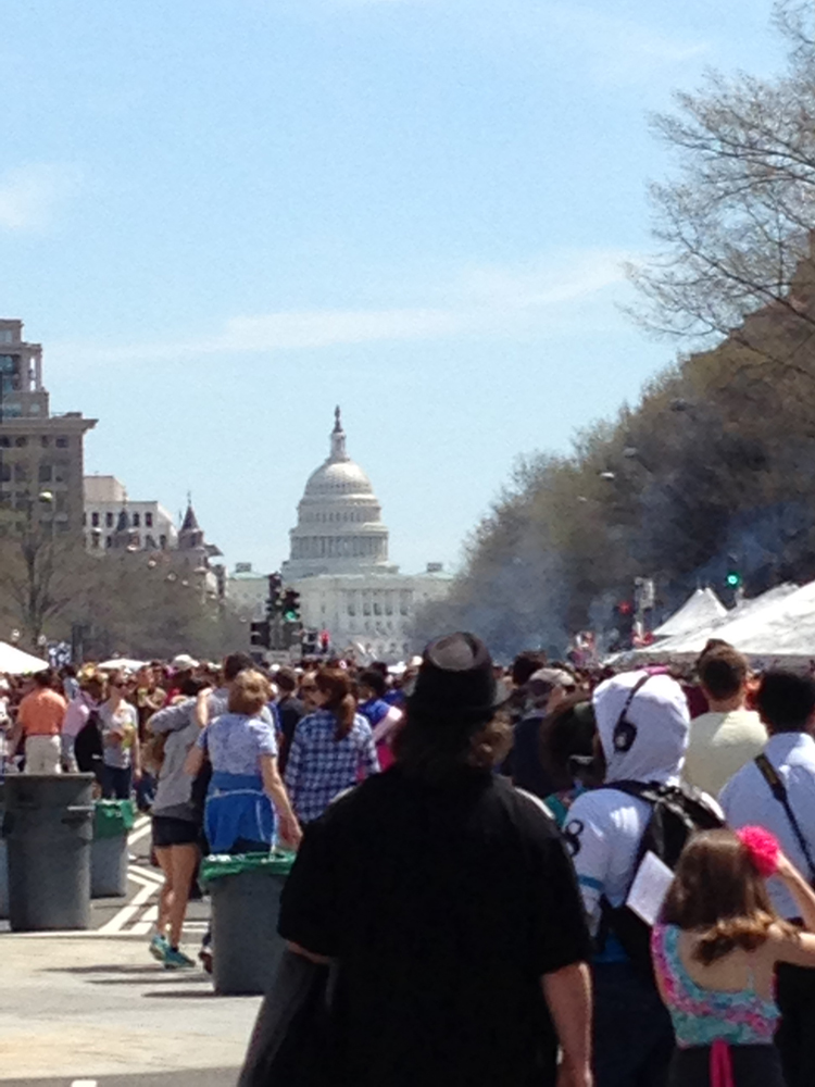 Though a bit blurry, you can get a sense of how crowded it was. Not for the claustrophobic!