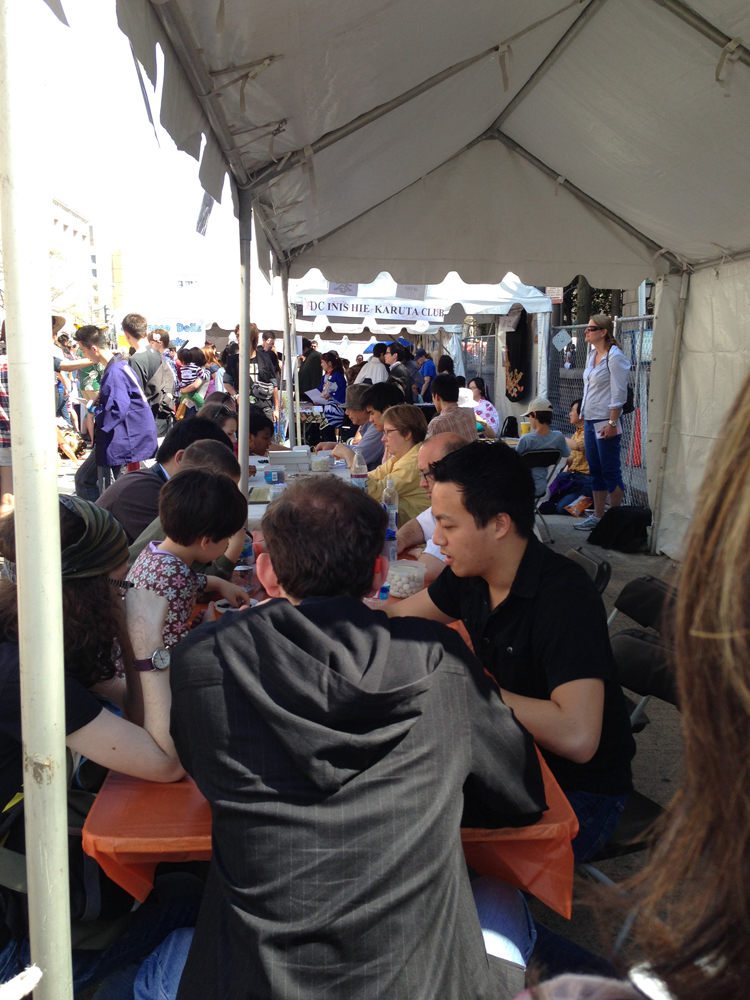 Here's a shot of me in my 4 way simul teaching game. But as you notice in the background, the streets are seriously packed and all the teachers are busy teaching.