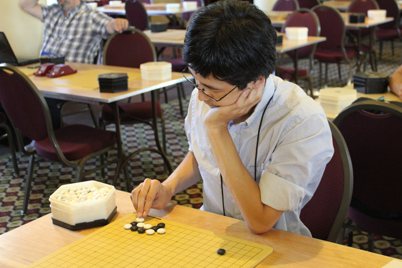 Satoru reviewing a joseki (I believe).