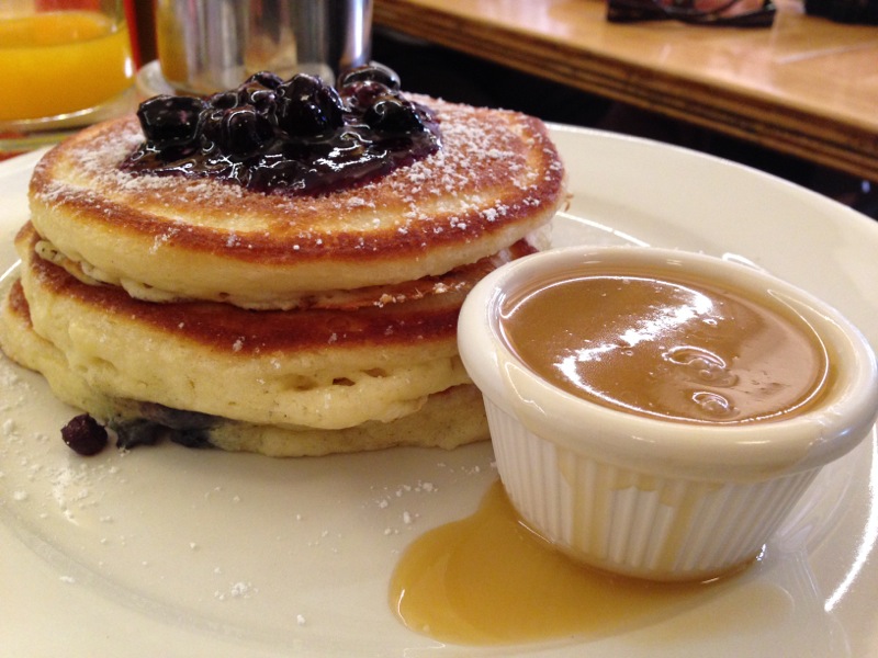 Blueberry pancakes with maple butter syrup... It was INCREDIBLE!